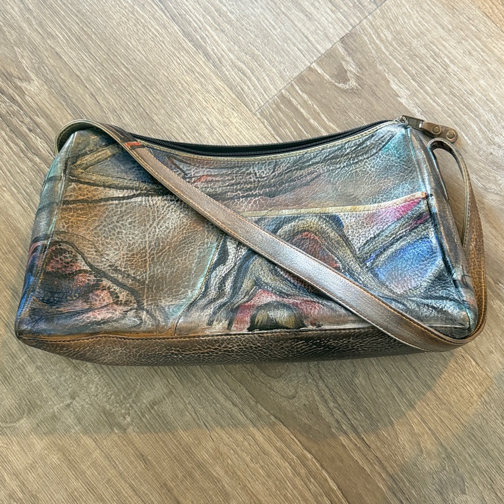 Jane Yoo Wearable Art Hand Painted Shoulder Bag beautiful gift